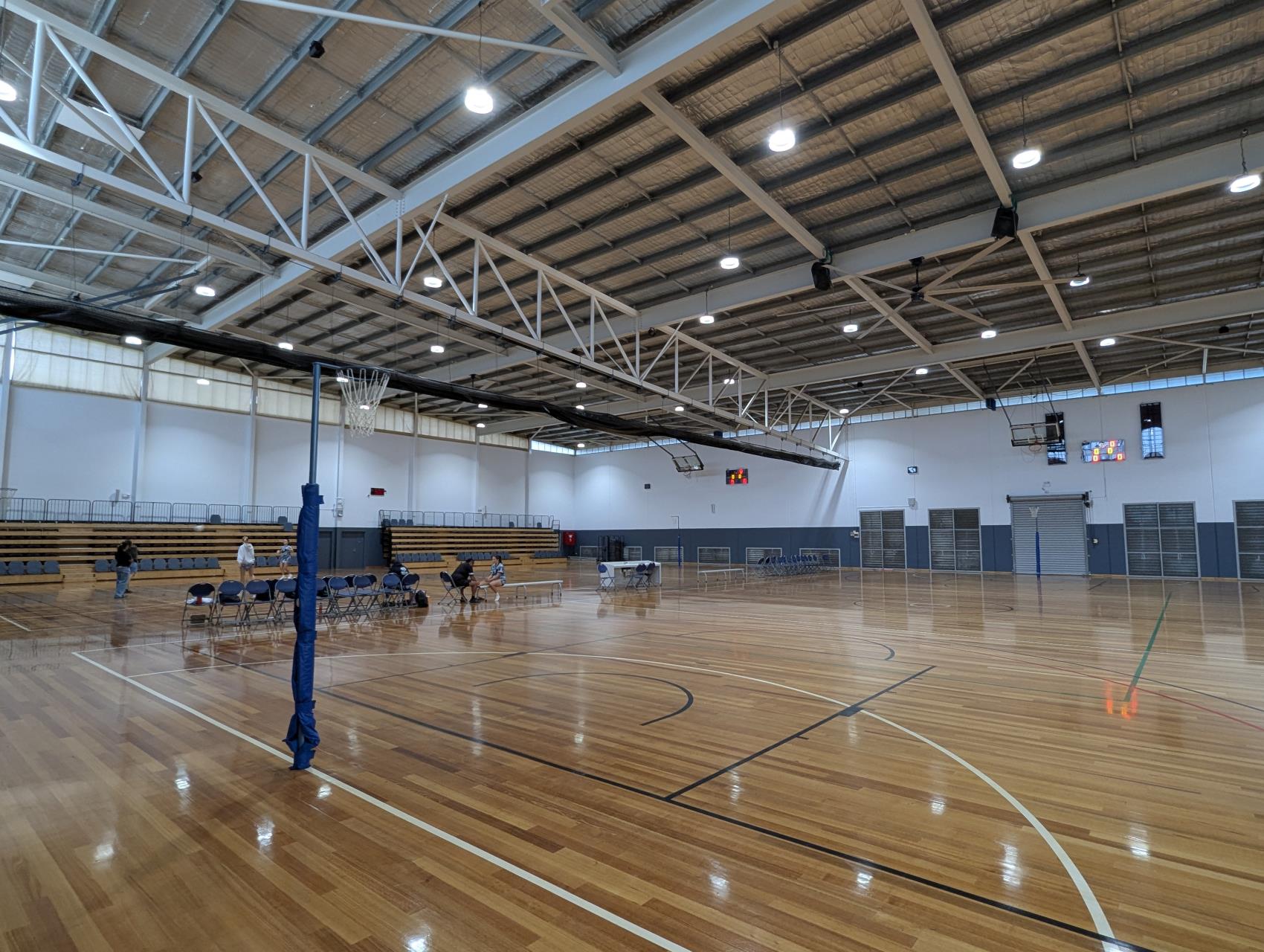 Ceiling maintenance works at Eaton Recreation Centre